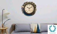  Elegant Peacock   Design Metal Wall Clock - Free Size,  Metal, Wall Clock, Pack of1